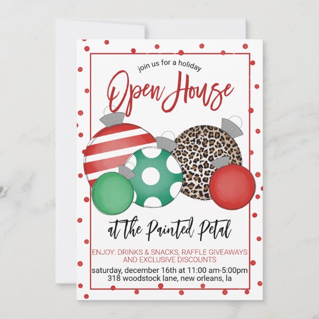 Invitation Open House (Devant)