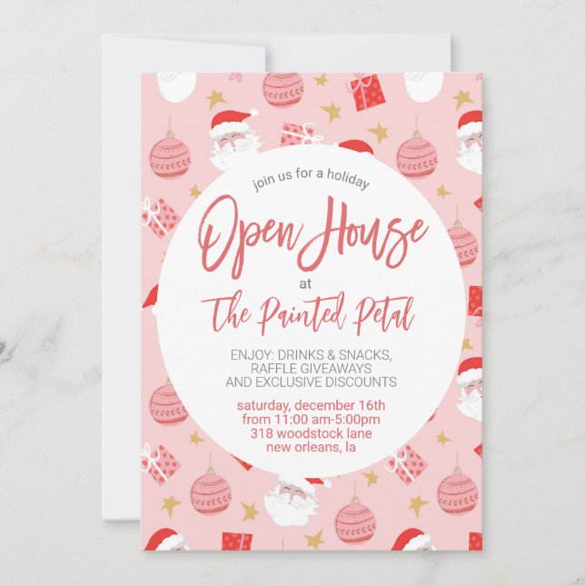 Invitation Open House (Devant)