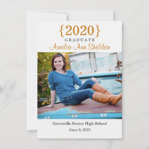 Invitation Open House de la Graduation moderne