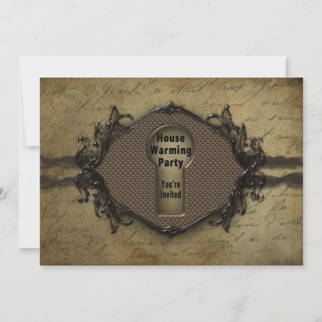 INVITATION Open House - ENTRÉE KEYHOLE/KEY (Devant)