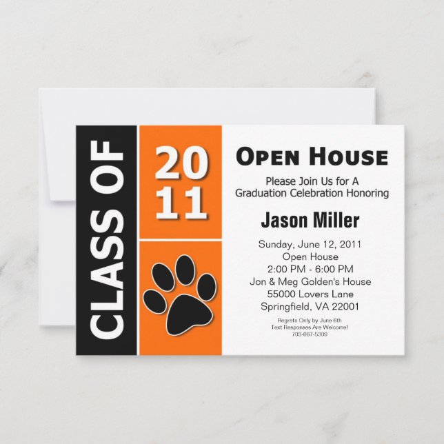 Invitation Open House pour les diplômes (Devant)