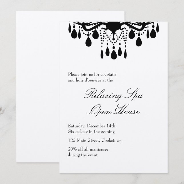 Invitation Open House Silver Grand Ballroom (Devant / Derrière)