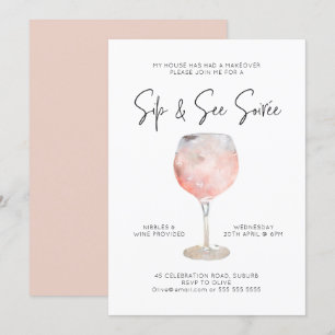 Invitation Option 1: Sip & See Soiree