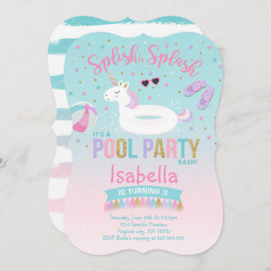 Invitation Or de rose d'invitation d'anniversaire de