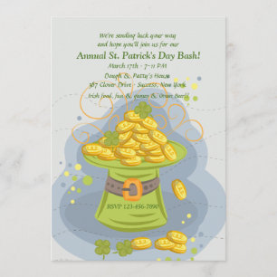 Invitation Or du jour de St Patrick