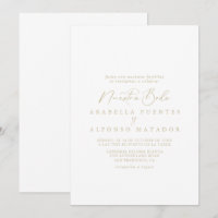 Or Idyllique calligraphie Nuestra Boda Mariage  