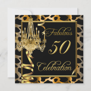 Invitation Or Léopard Fabulous Femmes 50