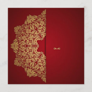 Invitation Or rouge fantaisie