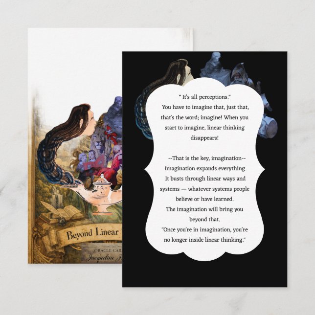 Invitation Oracle Spiritual Insight Wisdom Card (Devant / Derrière)