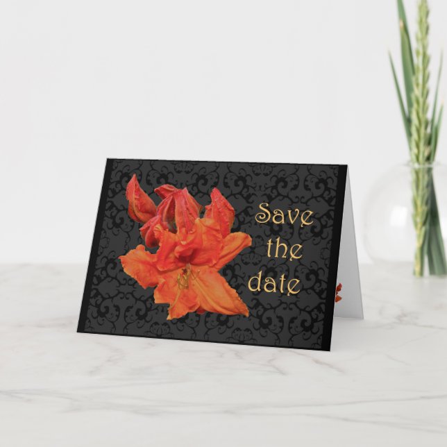 Invitation Orange Azalea Blossoms (Devant)