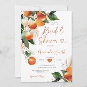 Invitation Orange Bridal shower Elle A Trouvé Son Pince Princ