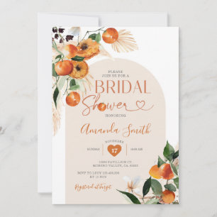 Invitation Orange Bridal shower Elle A Trouvé Son Pince Princ