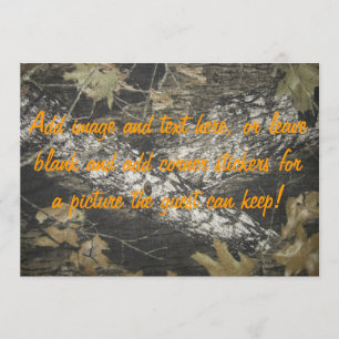 Invitation Orange Camo