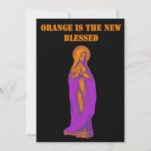 Invitation Orange est la nouvelle icône de la Vierge Marie bé