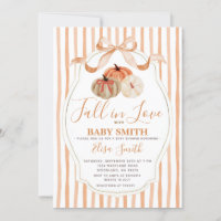 Orange et Citrouille blanc tombent dans le Baby sh