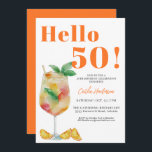 Invitation Orange Fun Drink 50e anniversaire<br><div class="desc">Orange Fun Drink 50th Birthday Invitation Faites de votre événement mémorable avec cette amusante boisson fruitée orange d'aquarelle invitation 50th anniversaire. Les couleurs vibrantes et les coups de pinceau doux donnent une sensation fantasque et artistique à la conception, ce qui en fait un choix parfait pour un anniversaire rempli de...</div>