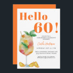 Invitation Orange Fun Drink 60e anniversaire<br><div class="desc">Orange Fun Drink 60th Birthday Invitation Faites de votre événement mémorable avec cette amusante boisson fruitée orange d'aquarelle 60th anniversaire invitation. Les couleurs vibrantes et les coups de pinceau doux donnent une sensation fantasque et artistique à la conception, ce qui en fait un choix parfait pour un anniversaire rempli de...</div>