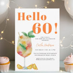 Invitation Orange Fun Drink 60e anniversaire<br><div class="desc">Orange Fun Drink 60th Birthday Invitation Faites de votre événement mémorable avec cette amusante boisson fruitée orange d'aquarelle 60th anniversaire invitation. Les couleurs vibrantes et les coups de pinceau doux donnent une sensation fantasque et artistique à la conception, ce qui en fait un choix parfait pour un anniversaire rempli de...</div>