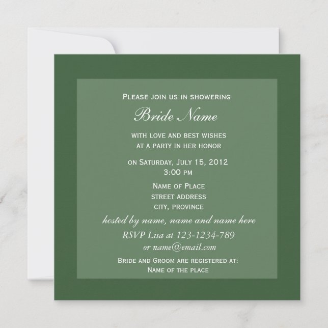 Invitation Orange gerbera marguerite fleurs douche nuptiale (Devant)