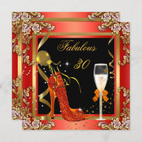 Orange Gold Fabulous 30 Anniversaire Party 2