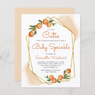 Invitation Orange Little Cutie Citrus Baby Sprinkl