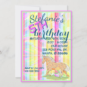 Invitation Orange Palomino Anniversaire III (bande vierge pas