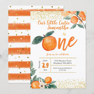 Invitation Orange Premier Anniversaire