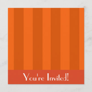 Invitation Orange Stripes
