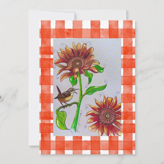 Invitation Orange Wren (Devant)