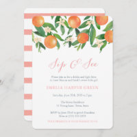 Oranges de fruits d'agrumes Sip and See Party, Bab