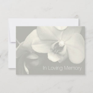 Invitation Orchid In Loving Memory 6 Fête de la vie