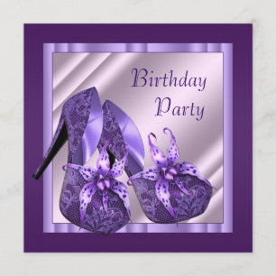 Invitation Orchidée talon haute chaussures femmes violet Anni