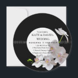 Invitation Orchidées de disques de vinyle rétro Mariage moder<br><div class="desc">Une façon nouvelle et différente d'envoyer vos invitations de mariage ! Un design qui impressionne votre famille et vos invités avec son caractère unique et unique :) pour un couple moderne. Tous les textes par défaut peuvent être entièrement customisés avec vos propres mots, et vous pouvez également modifier les polices,...</div>