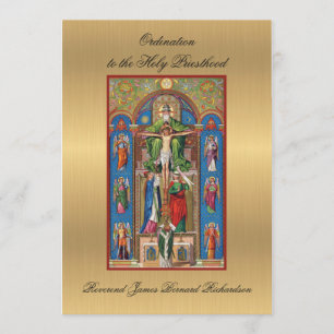 Invitation Ordination catholique à la Sainte Prêtr
