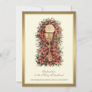 Invitation Ordination catholique à la Sainte Prêtr