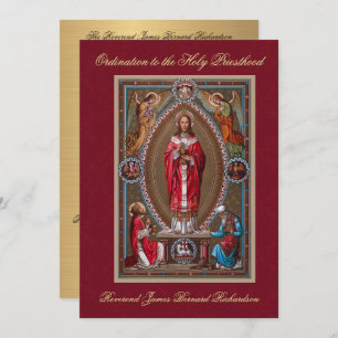 Invitation Ordination catholique à la Sainte Prêtr
