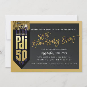 Invitation ORDRE D'IMPRESSION pour Gretchen - 50e anniversair