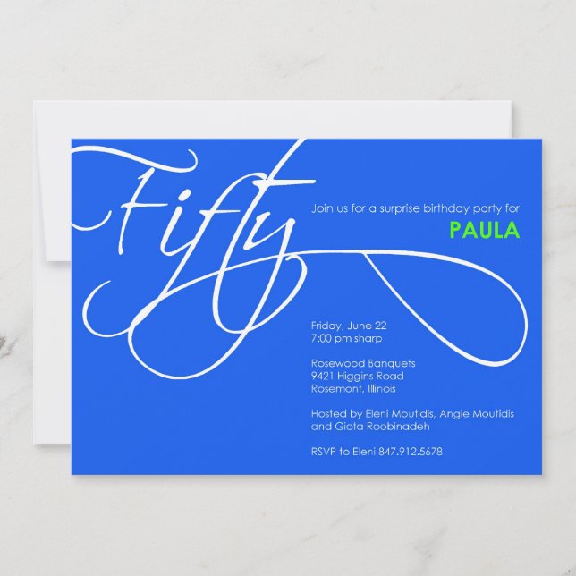 Invitation Ordre personnalisé - Eleni (Devant)