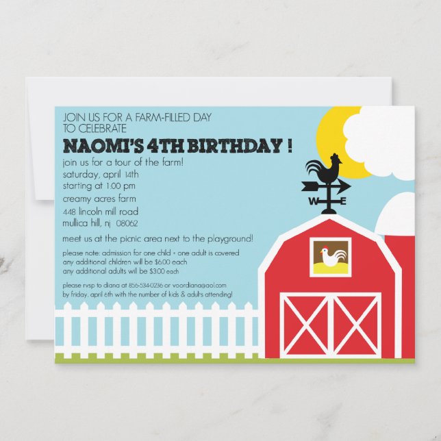 Invitation Ordre personnalisé pour Diana B (Devant)