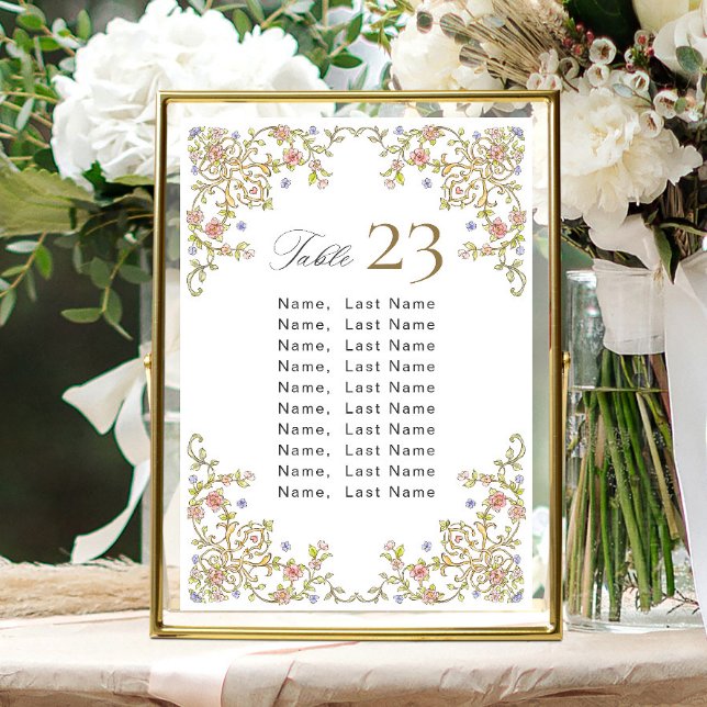 Invitation Organiser le cadre Vintage Bohème Sièges (Créateur téléchargé)