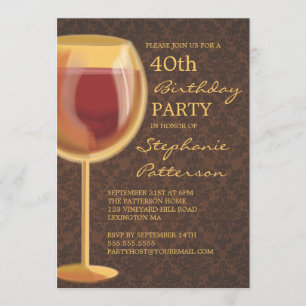 Invitation orientée d'anniversaire d'étape