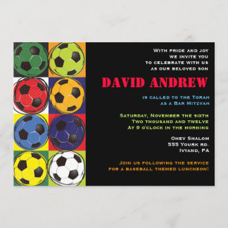 Invitation orientée de bat mitzvah de barre du