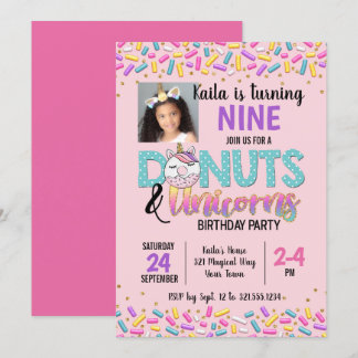 Invitation orientée de fête d'anniversaire de
