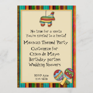 Invitation orientée de fiesta mexicaine