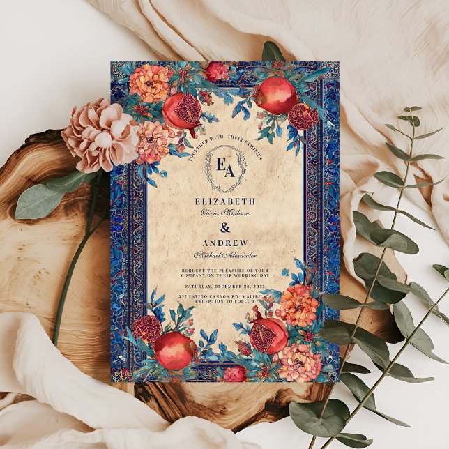 Invitation Ornat Garden Bloom Romantique Mariage (Créateur téléchargé)