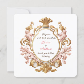 Invitation Ornate Baroque Floral Rococo Romance Wedding