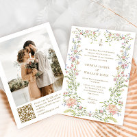 Ornate Grace Pastel Blush Floral Mariage Photo