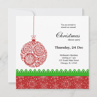 Invitation Ornement de Noël