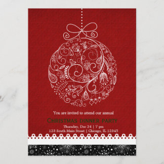 Invitation Ornement de Noël