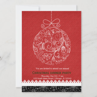 Invitation Ornement de Noël